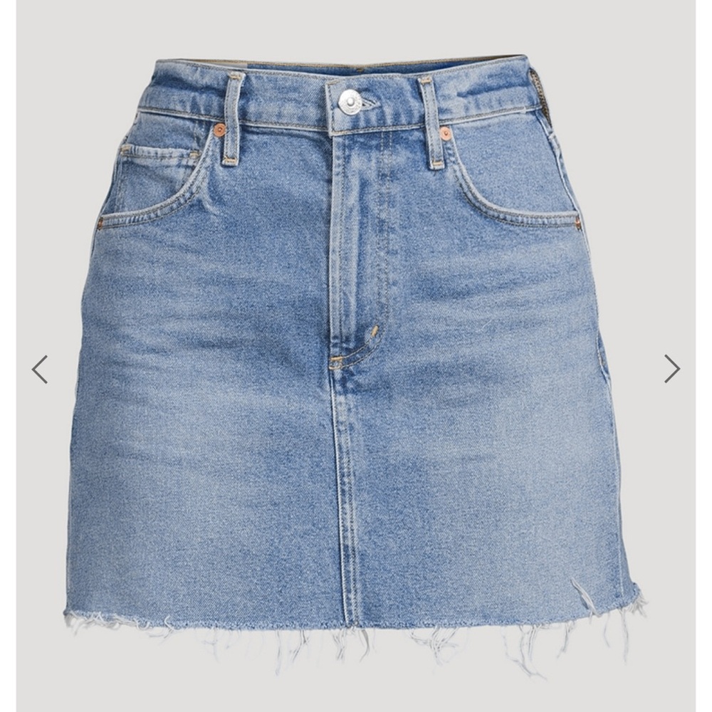 Citizens of Humanity Beatnik Blue Denim Mini Skirt Jean (25)